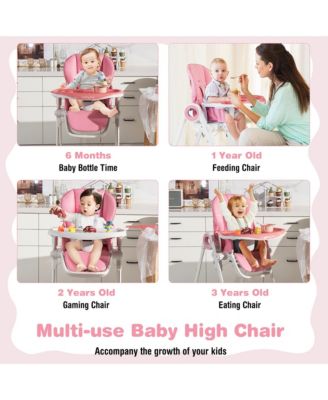 Baby High Chair Foldable Feeding Chair
