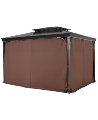 Outdoor Gazebo Curtain Panels Waterproof for Patio and Backyard Privacy