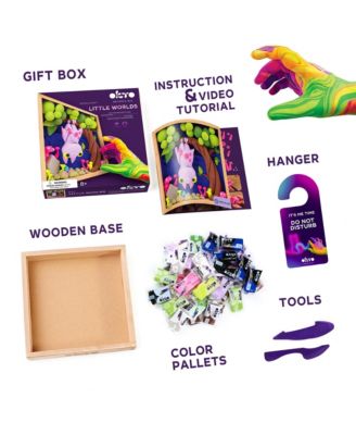 OKTO Air-Dry Clay Little Worlds – Bat — Foam Air-Dry (8.3 x 8.3 in)