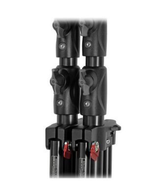 1005BAC 107" Air Cushioned Aluminum Ranker Light Stand with 3-Sections & 2 Risers - Pack of 3 Stands