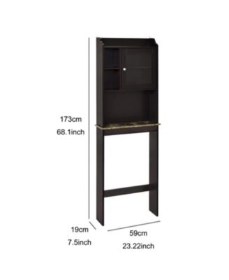 Over the Commode Space Saver Wooden Storage Cabinet for Bathroom