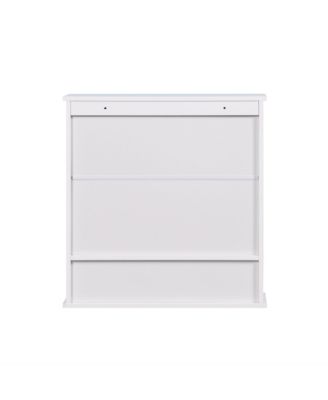 Wall Mounted Bathroom Cabinet with 2 Mirror Doors and Adjustable Shelf