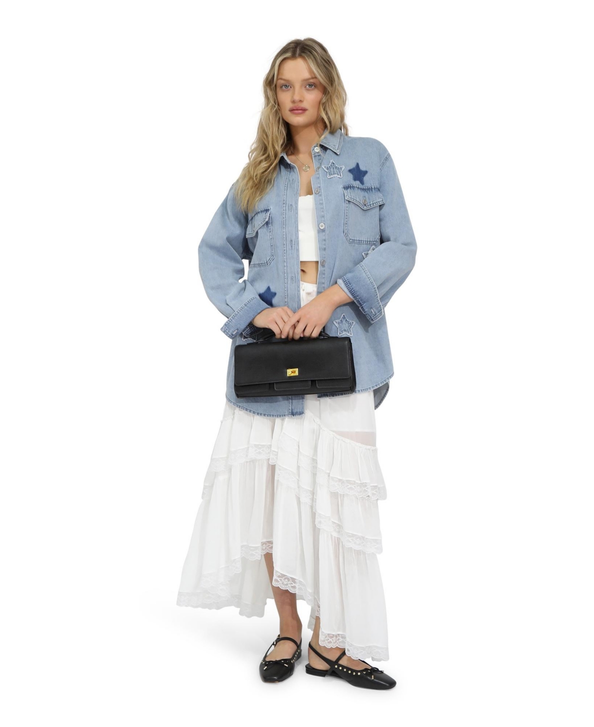 Belle & Bloom Love Boat Leather Clutch Bag