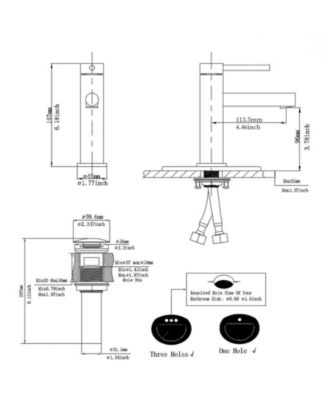 Single Hole Single-Handle Bathroom Faucet in Matte Black