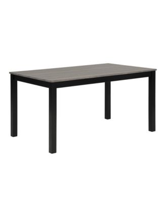 CASAINC 6 Pc. Set MDF, Plywood, Rubber Wood Cushioned Seats, Bench, Rectangular Table Dining Table Set