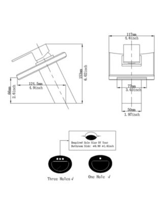 Glass Spout Waterfall Single Hole Single Handle Bathroom Sink Faucet With Pop Up Drain With Overflow