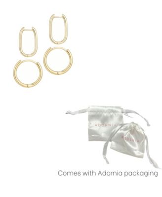 Gold Plated Hoop Earring Set