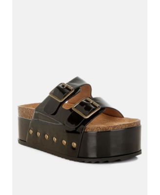 Womens Merton Studded Flatform Slip Ons