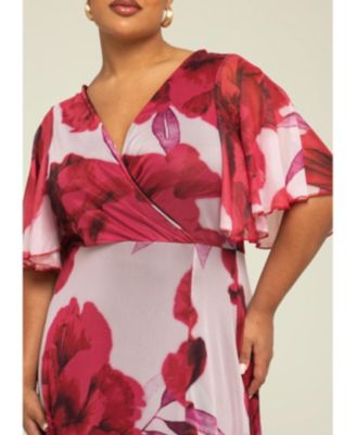 Women's Elegant Flowing Floral Maxi Dress