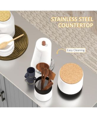 Tall Stylish Kitchen Storage Cabinet with Shelves for Pantry and Kitchen Storage