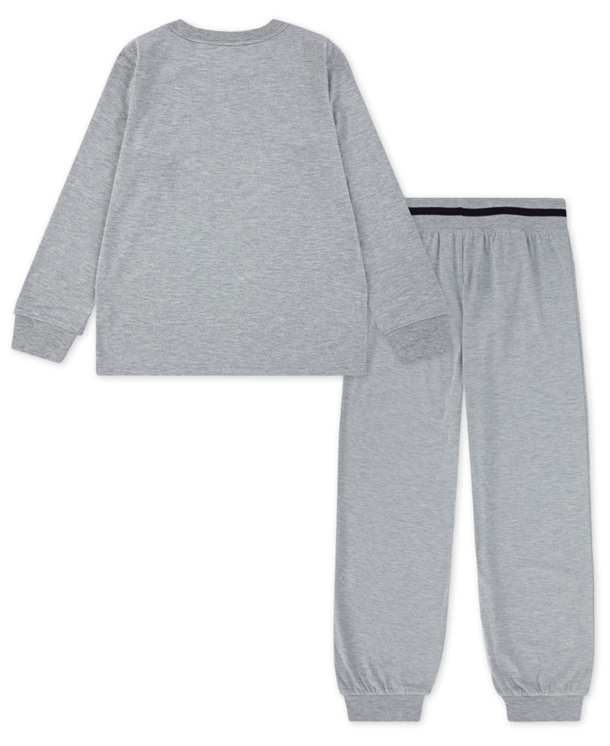 Polo Ralph Lauren Boys 8-20 2-piece Long Sleeve T-shirt And Pants Set In Gray