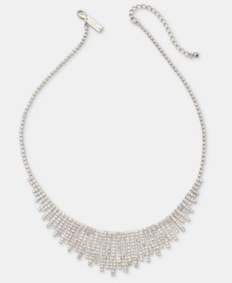 Crystal Statement Necklace, 18" + 3" extender