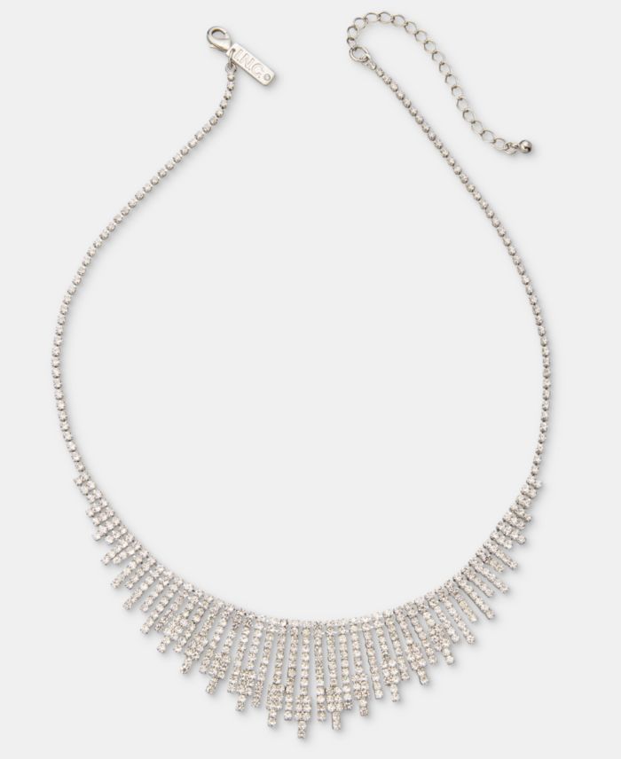 I.N.C. International Concepts Crystal Statement Necklace, 18" + 3"