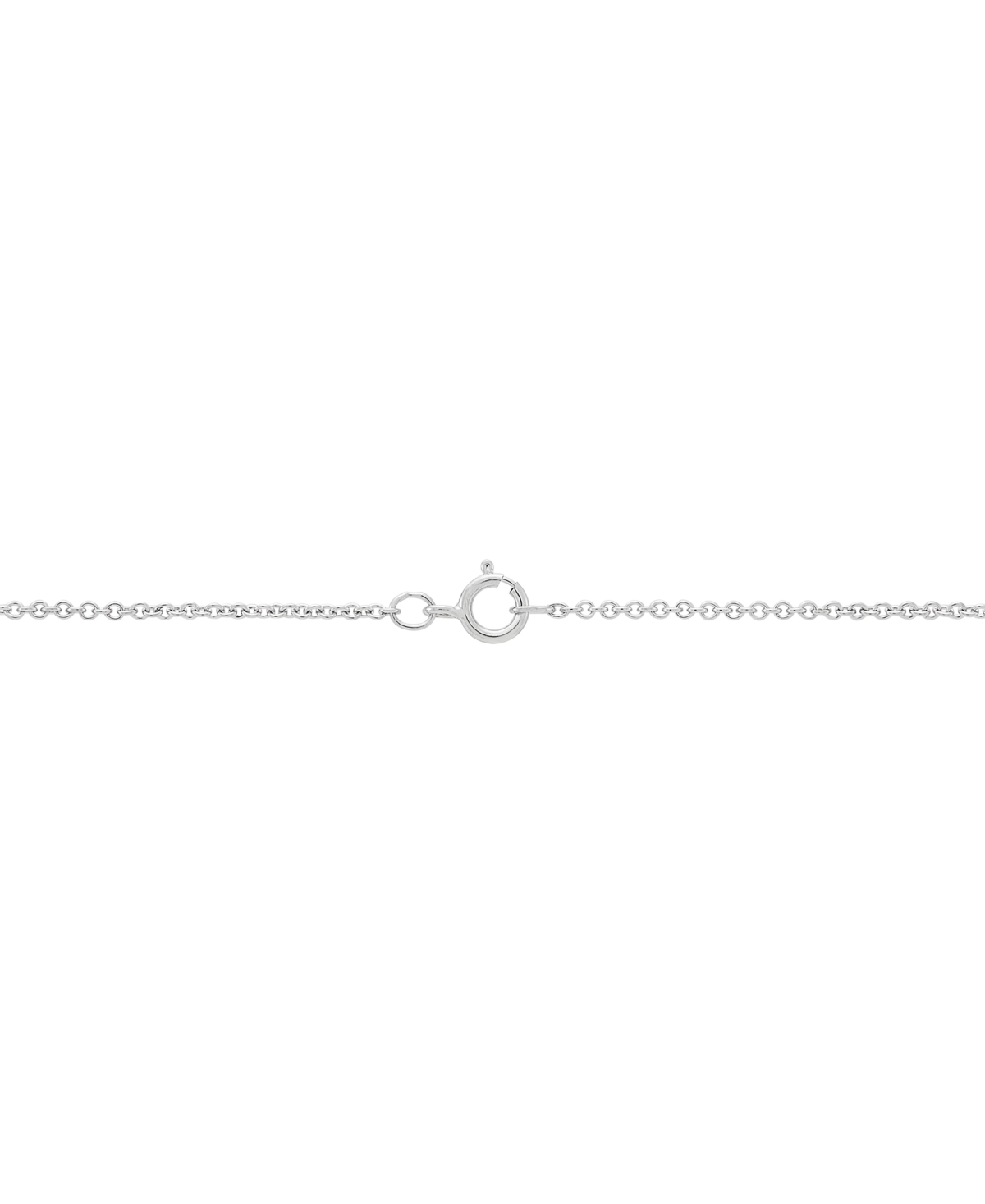 Macy's Diamond Necklace (1/2 Ct. T.w.) In 10k White Gold In Metallic