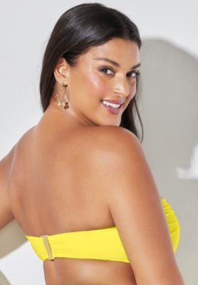 Women's Valentine Ruched Bandeau Bikini Top