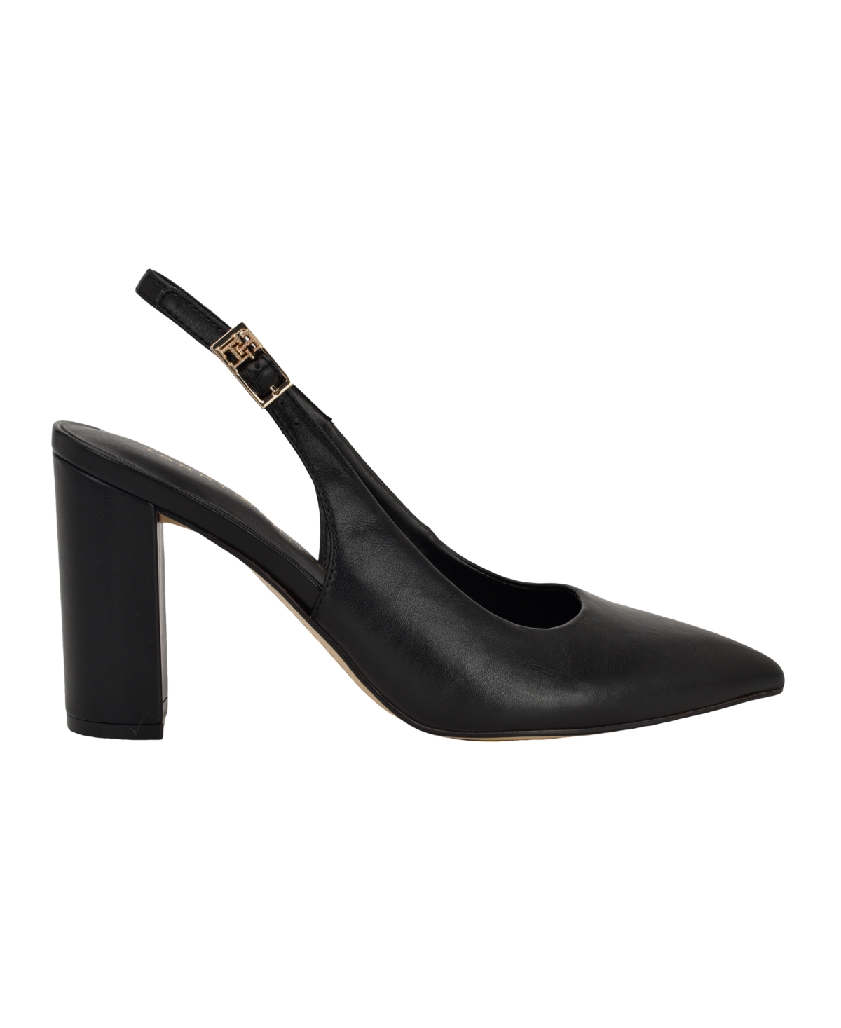 Tommy Hilfiger Women's Azalee High Block Heel Slingback Pumps In Black