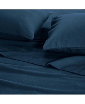 Paisley or Solid Flannel Cotton Deep Pocket Sheet Set