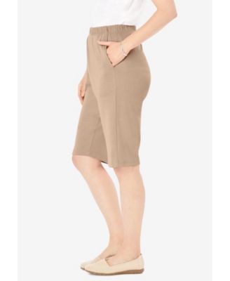 Plus Size 7-Day Knit Bermuda Shorts