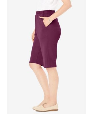 Plus Size 7-Day Knit Bermuda Shorts