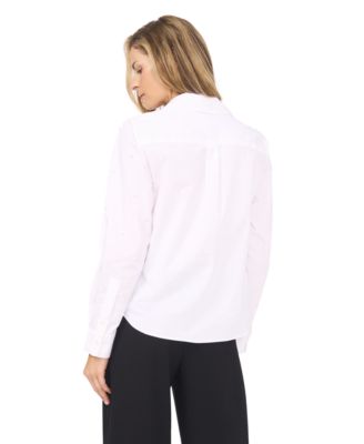 Women's Pearl Embellished Button Up Shirt