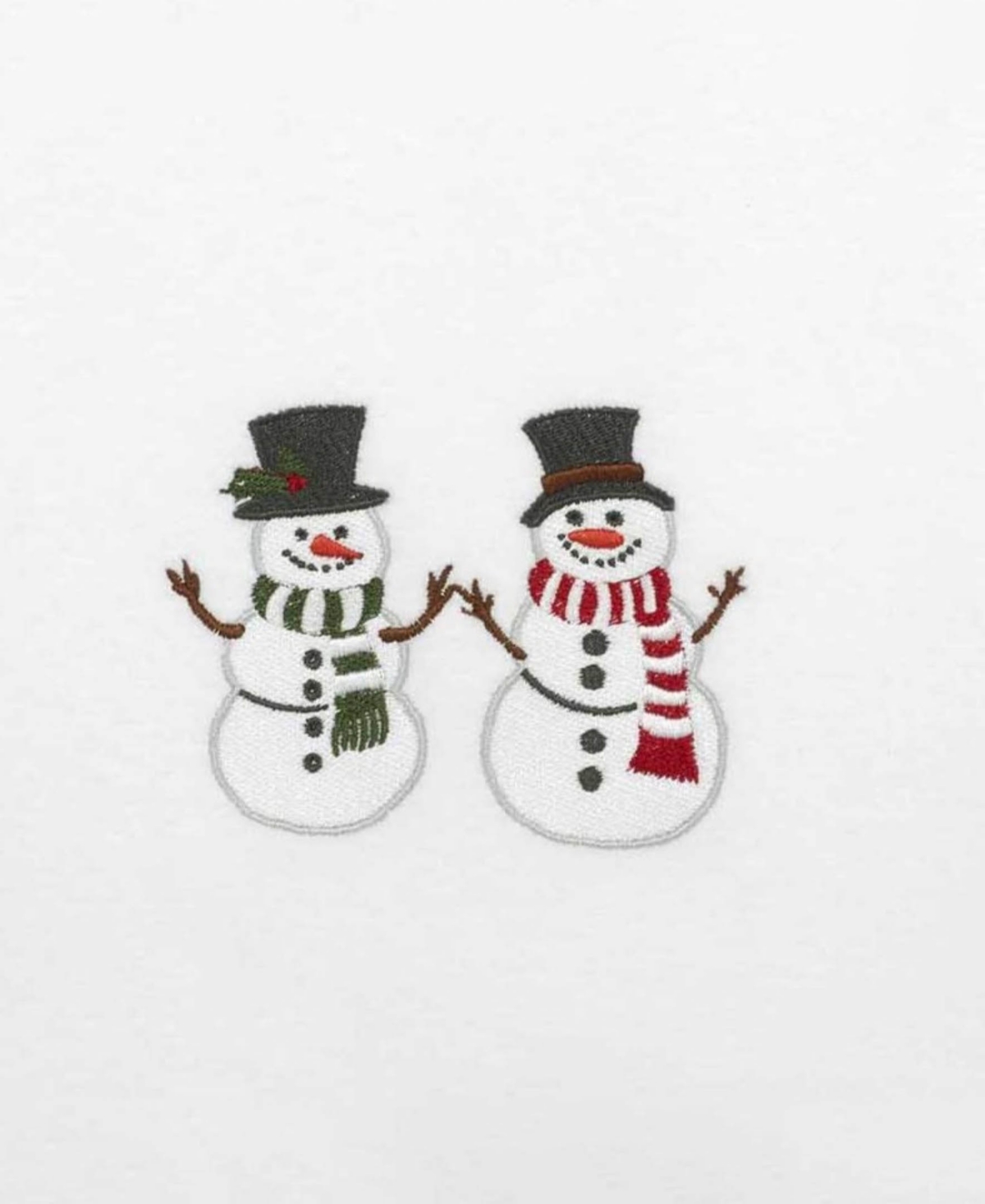 Avanti Winter Snowman Cotton 2-pc. Bath Towel Set, 50" X 27" In White