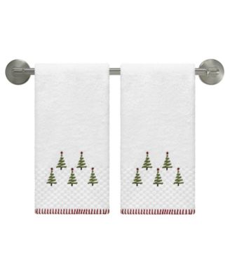 Ribbon Tree Cotton 2-Pc. Hand Towel Set, 28" x 16