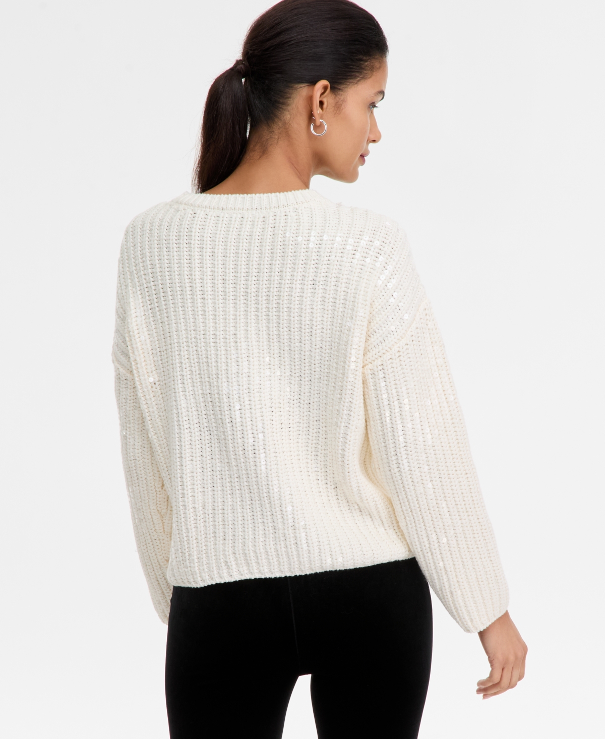I.n.c. International Concepts Women's Bold Sequin Sweater, Macy's Exclusive