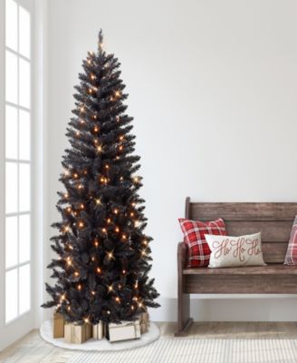 Puleo 7' Pre-Lit Artificial Carson Pine Tree