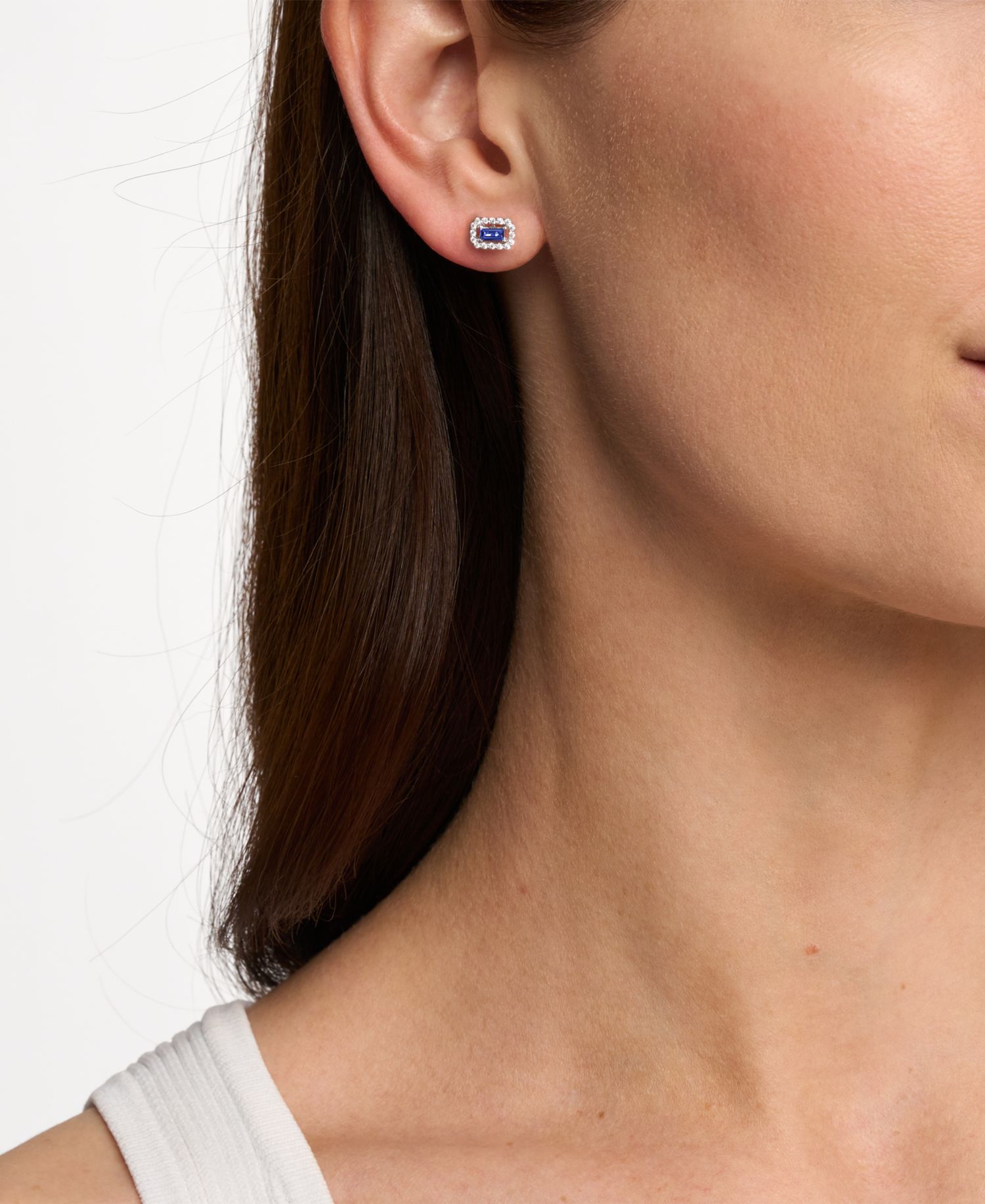 Cubic Zirconia Cut Stud Earrings
