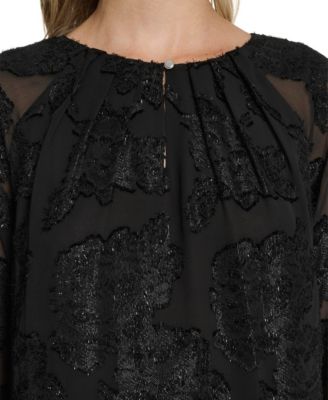 Women's Raglan Sleeve Metallic Blouse