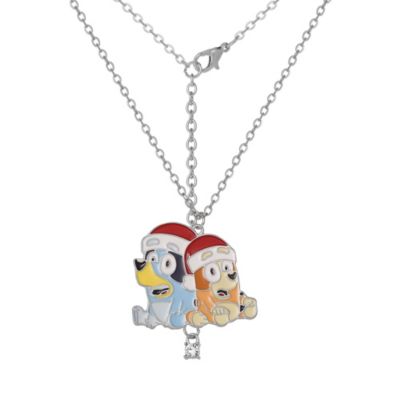 & Bingo Holiday Necklace & Star Stud Earrings Set - Festive Jewelry for Kids