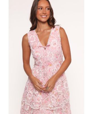 Women's Eleanora Midi Dress - Pink Floral