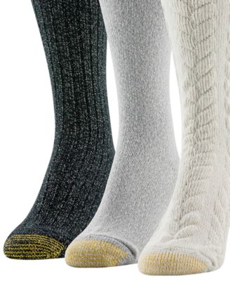 Women's 3-Pack Chunky Cable Crew Socks
