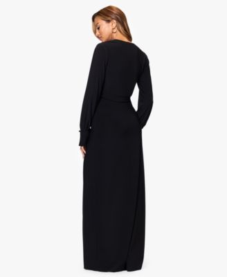 Women's V-Neck Long Sleeve Dress