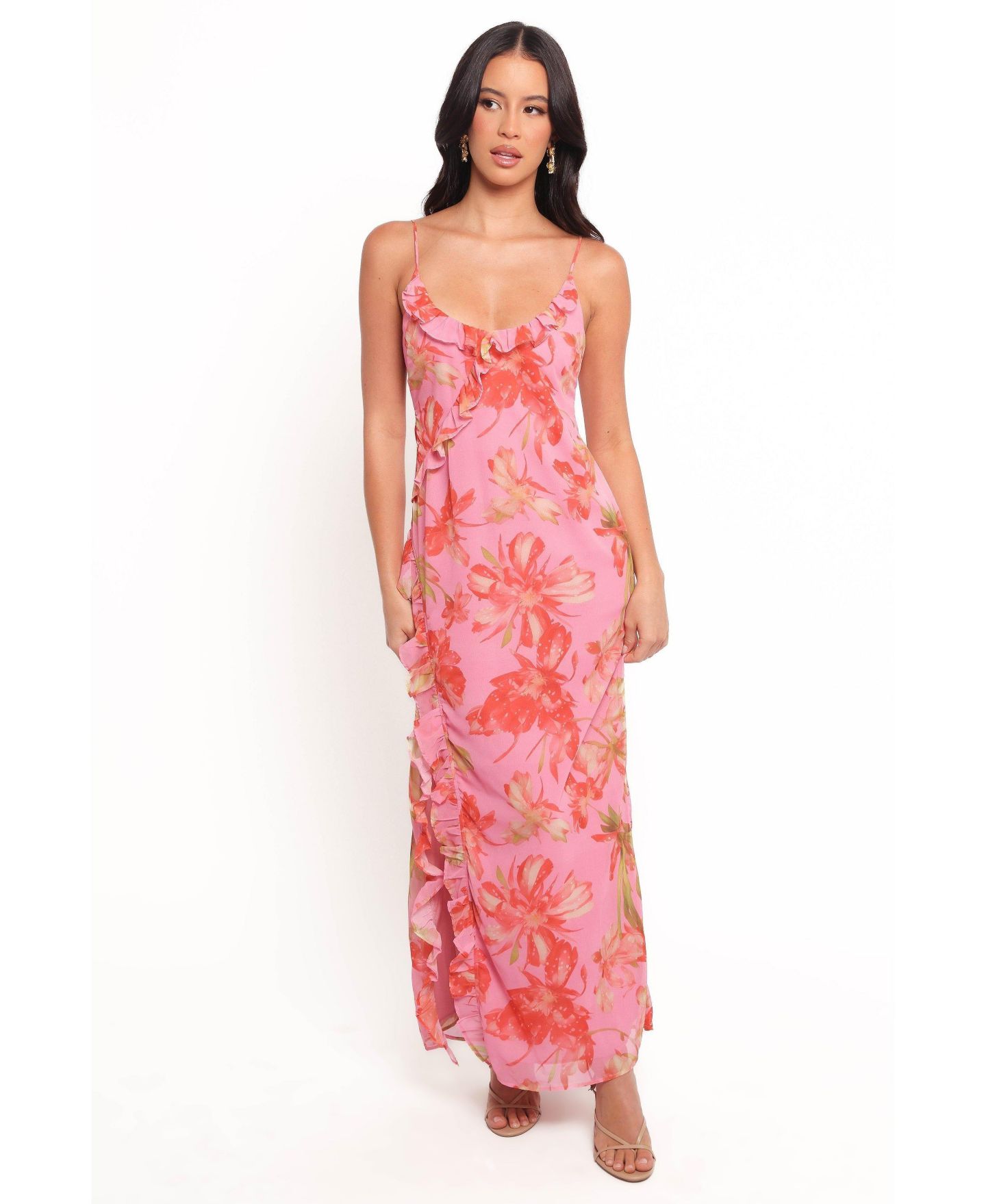 Женское платье Petal and Pup Charli Maxi - Tropical Floral, цвет: С принтом — фото 1