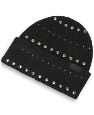 Women's 2-Piece Studded Beanie and Scarf Set