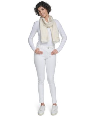 Women's Tweed Pattern Lurex Wrap