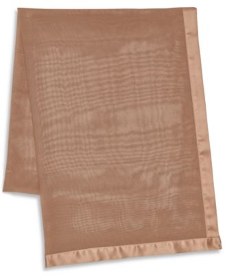 Elegant Satin-Trim Chiffon Evening Wrap