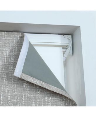 Belmar Washable Cordless Roman Shades,Double Tone Color Jacquard Textured Woven