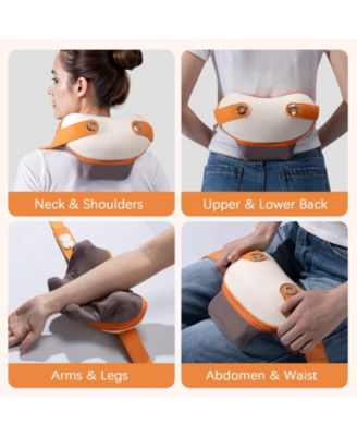 Cordless Neck & Shoulder Massager with Heat, 3 Modes & Rechargeable Battery for Full Body Relief