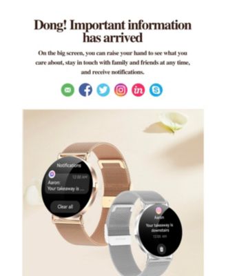 Ultra-Thin Smart Watch for Women with 3D Dynamic UI & Health Tracking for women