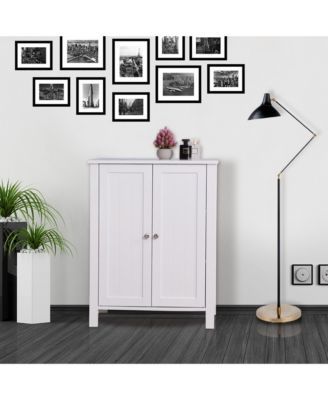 CASAINC 1Pc MDF Double Doors, Adjustable Shelf & Waterproof Finish Bathroom Floor Cabinet