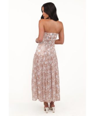 Women's Nyx Strapless Maxi Dress - Mocha