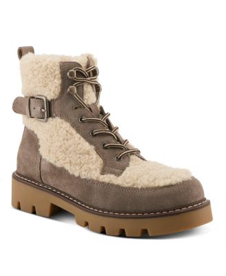Namiko Booties with Smooth Suede Upper