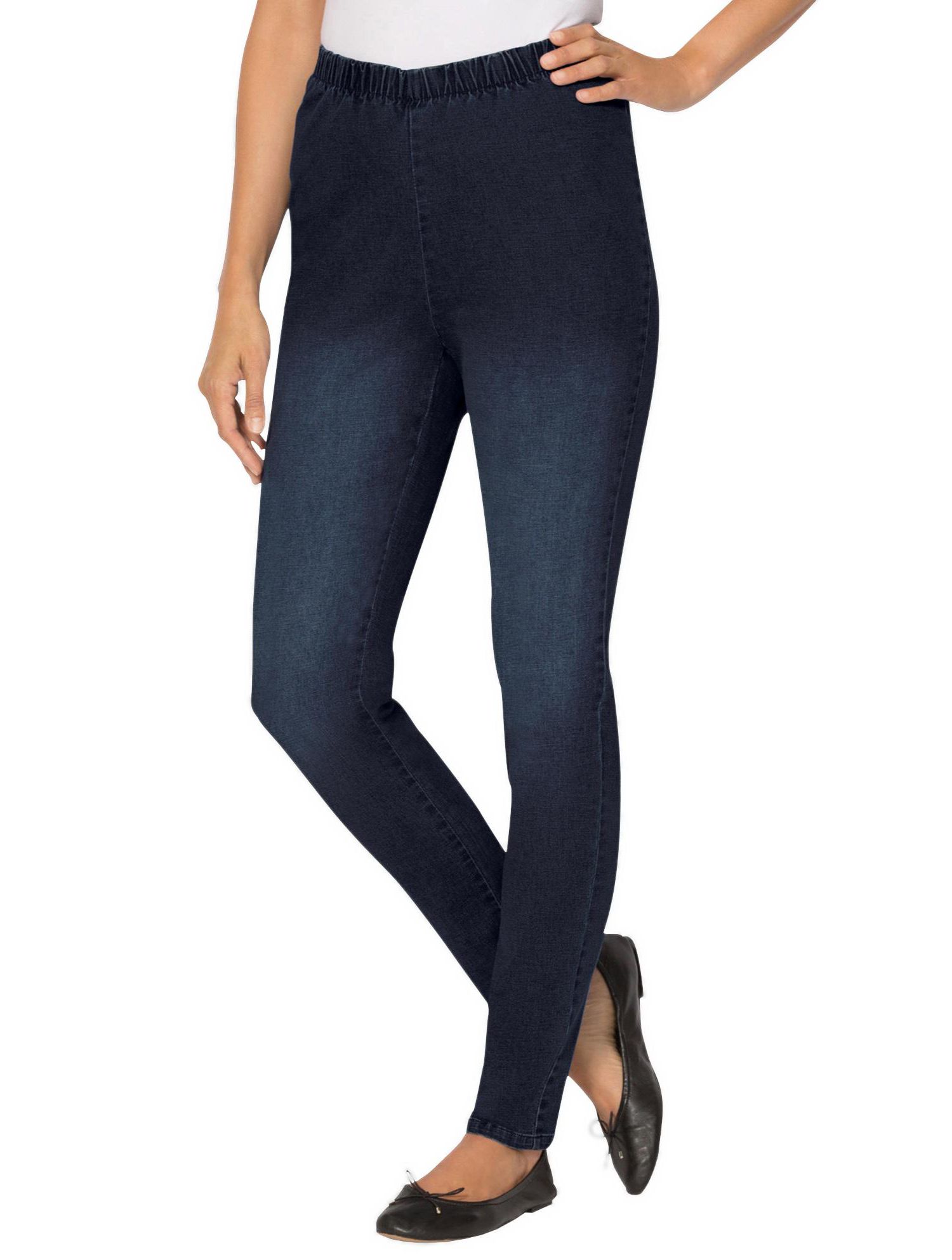 Women's Within Fineline Stretch Denim Skinny Pull-On Jeans