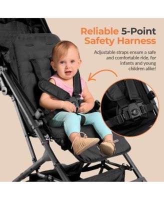 Kids Portable Folding Stroller – Lightweight Compact Travel Stroller with Easy Fold Design