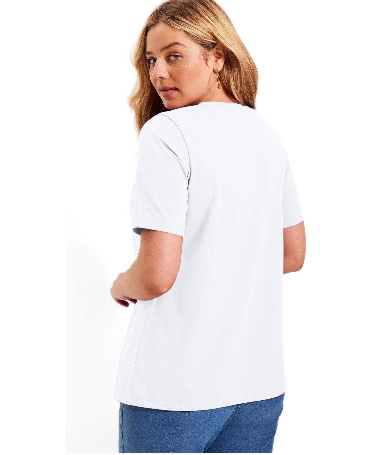 Women's June and Vie Short-Sleeve Crewneck One + Only Tee