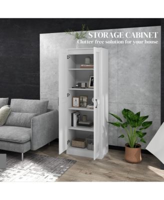 Adjustable Shelves Freestanding Kitchen Storage Cabinet for Pantry Organization