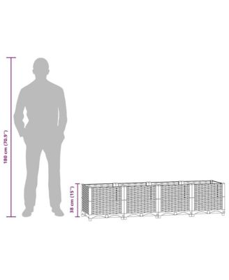 Raised Bed 63"x15.7"x15" Polypropylene