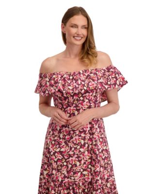 Women's Emily Off Shoulder Ruffle Dress